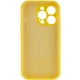 Чохол Silicone Premium case з захистом камери для iPhone 16 Pro Max Full Camera Protective yellow 2373 - зображення 6