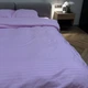 Комплект постельного белья полуторный розовый Страйп Микросатин Ananasko 9017 - изображение 1