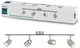 Lampa punktowa Philips Meranti bar/tube Nickel 4x35W (915005222401) - obraz 3