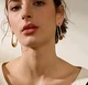 Серьги акцентна бижутерия Жозефина jeweston золотистые - изображение 4