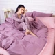 Пододеяльник MirSon Сатин Premium 0199+0231 Violet 200х220 (2200001220249) - изображение 7