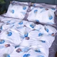 Наволочка з вушками MirSon Satin print Elit Azure Jay 60х60 см (2200005394359) - зображення 5