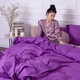 Наволочка MirSon Satin Stripe 30-0009 Purple 60х60 см (2200005250815) - изображение 7