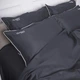 Пододеяльник MirSon Сатин Elit 0240 Iron grey Traditions 110х140 см (2200010537802) - изображение 4
