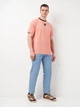Футболка длинная мужская Joma California 800095.570 L Розовая (8445456504313) - изображение 3