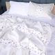 Простынь MirSon Сатин 22-1401 Blooming Beauty 150х220 см (2200010566710) - изображение 2