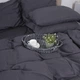 Простынь на резинке MirSon 0240 Iron grey 150х190х25 (2200001085404) - изображение 8