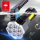 Ручний LED ліхтар Bodasan акумуляторний потужний ліхтарик 7*LED+COB портативний (ZHE2) - зображення 7
