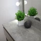 Туалетный столик с подсветкой и 5 ящиками MiroRika, ЛАМПЫ В КОМПЛЕКТЕ, 160*80*40см, бетон, MirrorRika - изображение 4