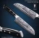 Японський ніж Santoku з дамаської сталі у подарунковій упаковці TURWHO 7" риба, мясо, універсальний (VG10 Steel"7F) - зображення 5