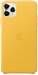 Etui Apple Leather Case do Apple iPhone 11 Pro Max Meyer Lemon (MX0A2) - obraz 3