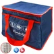 Термосумка Wanderlust R31039 35 л 44×23×28 см полиэстер и фольга синяя с оранжевым - изображение 2