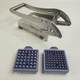 Картоплерізка для картоплі фрі ручна металева з 2 насадками Potato Chipper Professional, овочерізка-подрібнювач овочів і фруктів з нержавіючої сталі, з лезами 9 мм і 12 мм, для домашнього та професійного використання AND-948-Silver - зображення 6