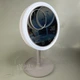 Настольное косметическое зеркало Beauty Breeze Mirror с LED подсветкой, вентилятором и увеличением 5х, круглое зеркало для макияжа с питанием от USB и дополнительным увеличением Белое LY-699-White - изображение 8