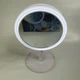 Настольное косметическое зеркало Beauty Breeze Mirror с LED подсветкой, вентилятором и увеличением 5х, круглое зеркало для макияжа с питанием от USB и дополнительным увеличением Белое LY-699-White - изображение 11