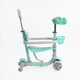 Трехколесный самокат Best Scooter P-67303 с сиденьем, ручкой управления и бампером, Мятный с динозавром - изображение 2