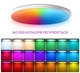 LED світильник стельовий світлодіодний RGB з Wi-Fi керуванням через додаток Білий - зображення 7