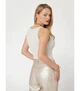 Топ з блискітками Guess L бежевий W5RR18Z34O0 5180 - зображення 3