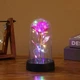 Декоративний 3D нічник Троянда 15 см Pink - зображення 4