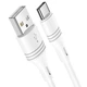 Кабель usb type-c 3a bx43 1м білий BOROFONE, BX43CW - зображення 1