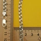 Серебряный браслет мужской плоский бисмарк ширина 6 мм черненый длина 21,5 см 85001/6/21,5 - изображение 5