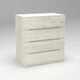 Комод Дельта №1 Континент 1090/610/1200 Дуб Крафт Белый - изображение 2