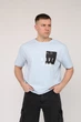 Футболка з коротким рукавом чоловіча YUKI блакитний XL ЦБ-00270047 - изображение 1