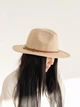 Шляпа федора из шерсти D.Hats цвет бежевый - изображение 1