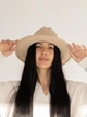 Шляпа федора из шерсти D.Hats цвет бежевый - изображение 2