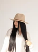 Шляпа федора из шерсти D.Hats цвет бежевый - изображение 4