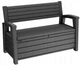 Лавка-скриня для зберігання Keter Otter Bench non Brush 227 л антрацит (259122) - зображення 1