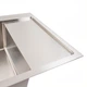Кухонная мойка CM 65*50 L нержавейка VALESO Handmade (круглый сифон 3.0/0.8) - изображение 3