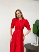 Жіноча класична сукня міді на ґудзиках Uaclothes 46 Червоний (like31916-121181366) - изображение 2