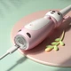 Детская электрическая звуковая зубная щётка с мягкими 3D-щетинками, 3 режимами, от 3 лет, дизайн оленёнка Розовая - изображение 8