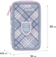 Пенал школьный без наполнения Kite College Line Girl 2 отделения 20x12x4.5 см Серо-розовый (K25-623-1) - изображение 3