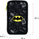 Пенал шкільний без наповнення Kite DC Batman 2 відділення 20x12x4.5 см Чорний (DC25-623) - зображення 3