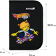 Пенал шкільний з наповненням Kite Hot Wheels Skate 1 відділення 2 відвороти 20.5х14х4 см Чорний (HW25-622H-2) - зображення 3