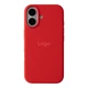 Чохол Premium Silicone Case Metal Buttons (AA) для iPhone 16 Колір Red - изображение 1