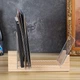 Тримач органайзер підставка для вінілових платівок та книг 34х9 Light wood - зображення 4