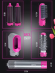 Мультистайлер 5 в 1 hot air styler с насадками стайлер фен щетка браш для завивки укладки волос и придания объема HAIR BRUSH Star23 чехол кейс тубус - изображение 5