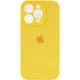 Чохол Silicone Premium case з захистом камери для iPhone 15 Pro Full Camera Protective yellow 9944 - изображение 1
