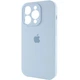Чохол Silicone Premium case з захистом камери для iPhone 15 Pro Max Full Camera Protective lilac cream 9919 - зображення 3