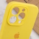 Чохол Silicone Premium case з захистом камери для iPhone 15 Pro Full Camera Protective yellow 9944 - изображение 4