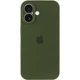 Чохол Silicone Premium case з захистом камери для iPhone 17 Full Camera Protective dark olive 5736 - изображение 1