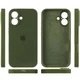 Чохол Silicone Premium case з захистом камери для iPhone 17 Full Camera Protective dark olive 5736 - изображение 4