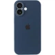 Чохол Silicone Premium case з захистом камери для iPhone 16 Full Camera Protective dark blue 2250 - изображение 1