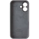 Чохол Silicone Premium case з захистом камери для iPhone 17 Full Camera Protective dark gray 5958 - изображение 4