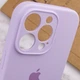 Чохол Silicone Premium case з захистом камери для iPhone 15 Pro Full Camera Protective lilac 9905 - зображення 3