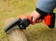 Мини пила Mini Electric Chain Saw для обрезки деревьев и распила дров 24V Оранжевая (81901YS827) - изображение 2