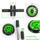Колесо для преса фітнес Double Wheel ABS Подвійне Зелений (YU8SH5762) - зображення 4